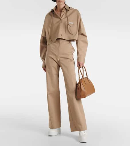 Prada Downtown Bold leather platform sneakers 2