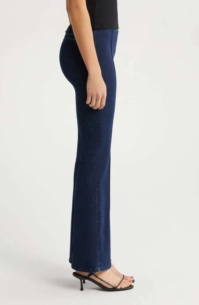 FRAME Jetset Pintuck Organic Cotton Blend Flare Jeans 3