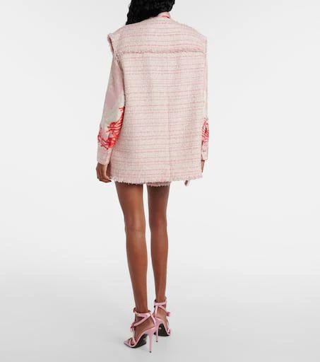 Versace Oversized tweed vest 3