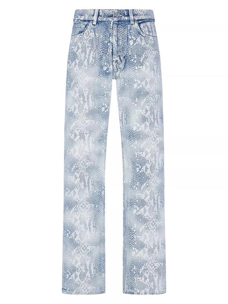 7 For All Mankind Tess Cobra-Print Trouser Jeans 1