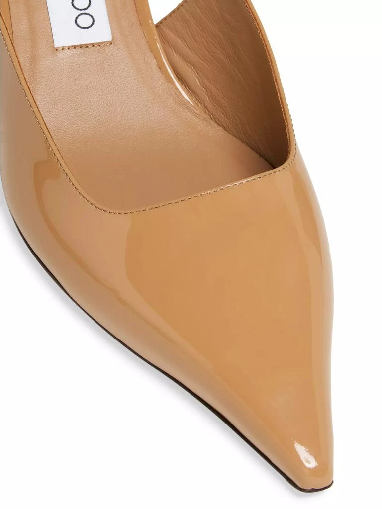 Jimmy Choo Amel 50MM Patent Leather Slingback Pumps 6