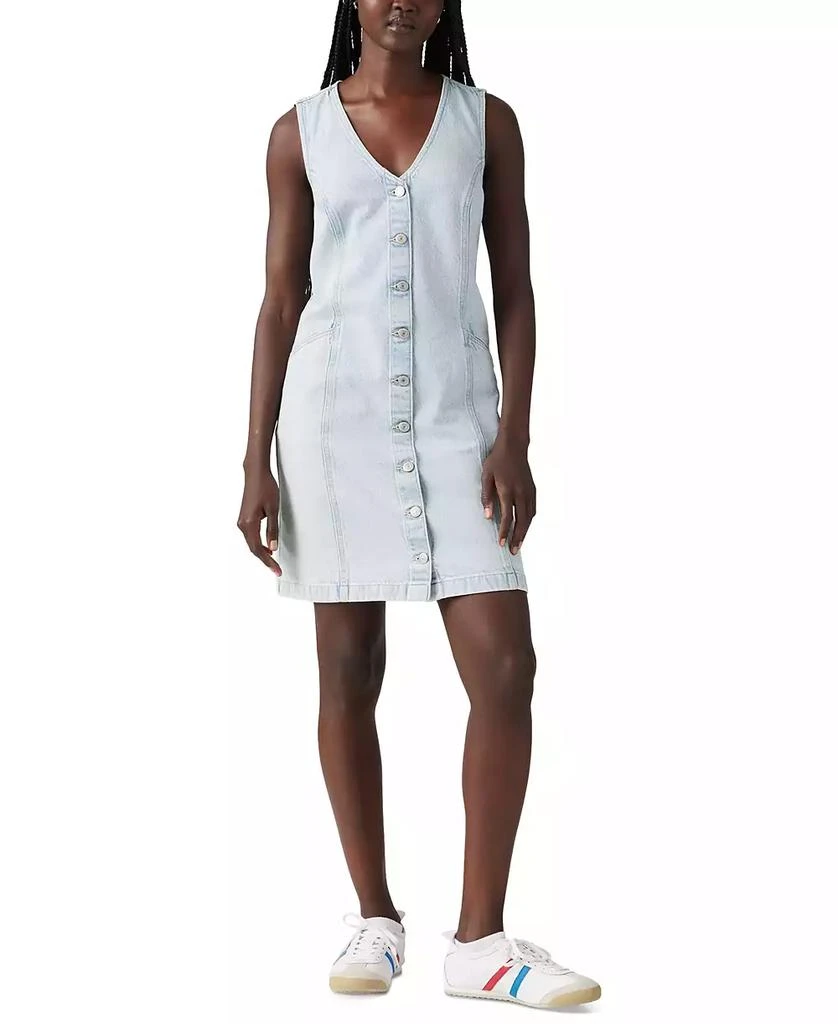 Levi's Plus Size Vianna Sleeveless Denim Vest Dress 1