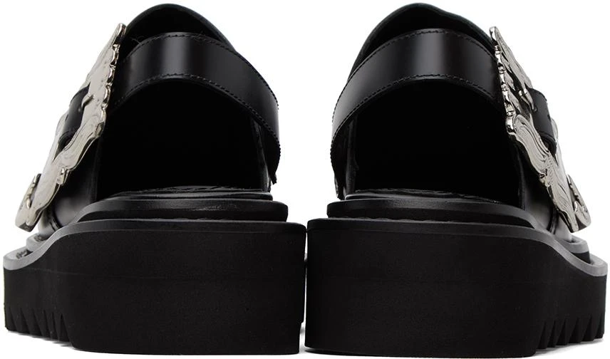 Toga Pulla Black Pin-Buckle Mules 2