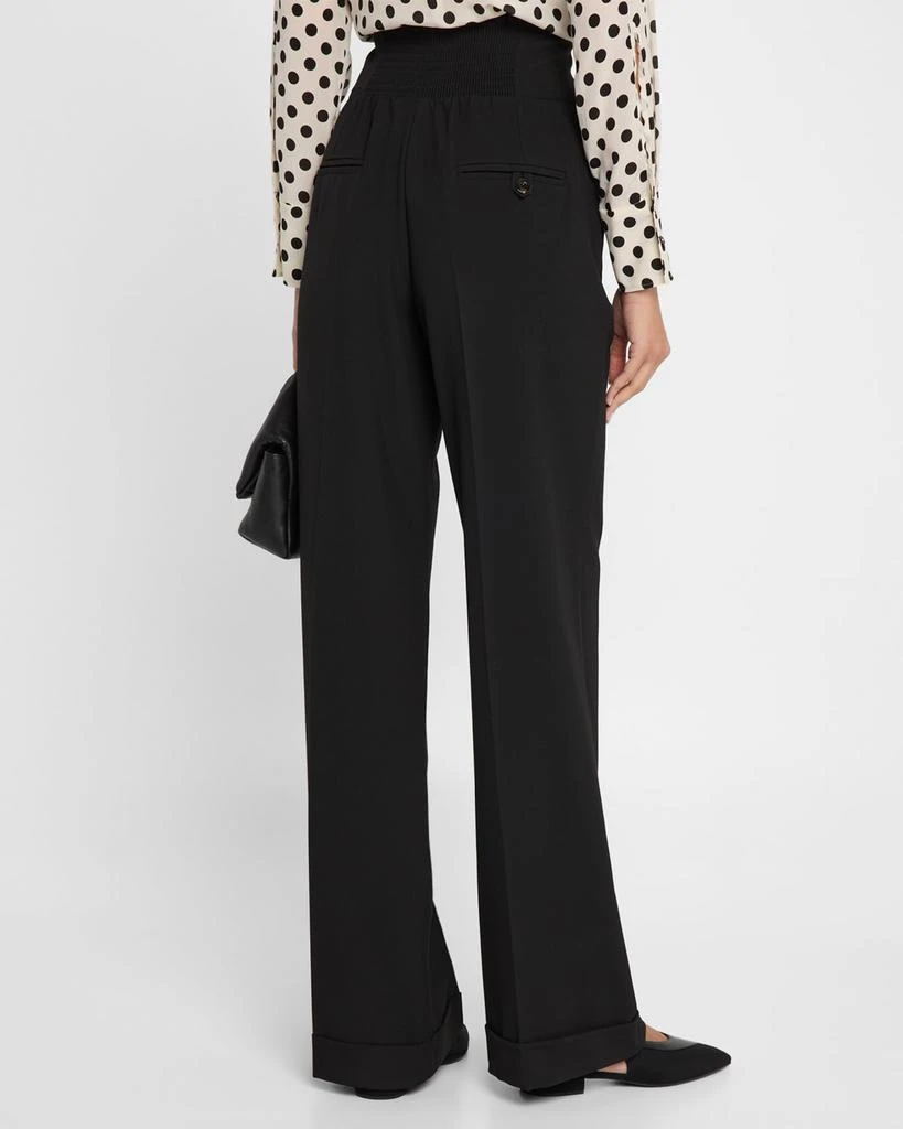 Marella Aguzze High-Rise Canvas Trousers 3