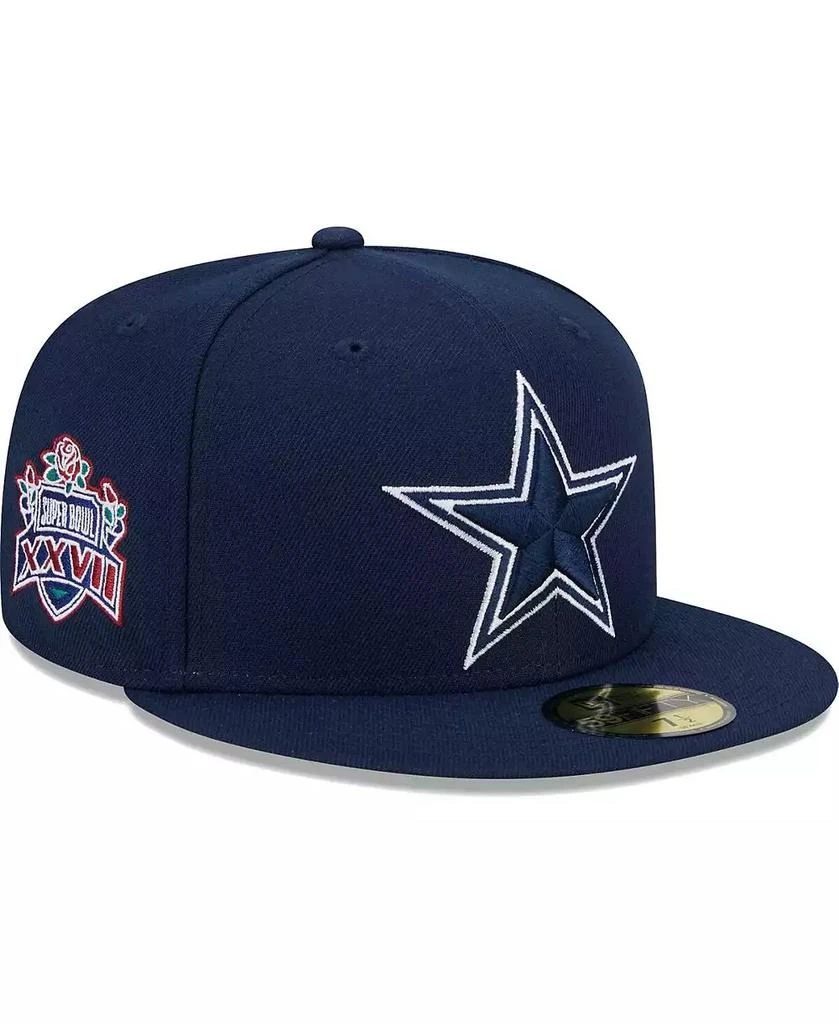 New Era Men's Navy Dallas Cowboys Main Patch 59FIFTY Fitted Hat 1