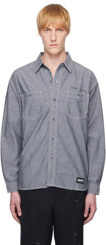 NEIGHBORHOOD Black Washed Denim LS Shirt - Shirts - BeyondStyle