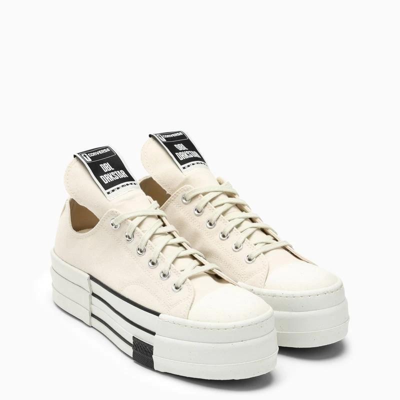 RICK OWENS DRKSHDW X CONVERSE CONVERSE X DRKSHDW Converse x DRKSHDW DBL DRKSTAR OX natural trainer 3