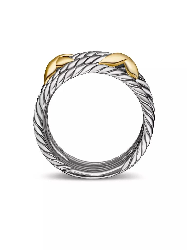 David Yurman Double X Crossover Ring in Sterling Silver 5