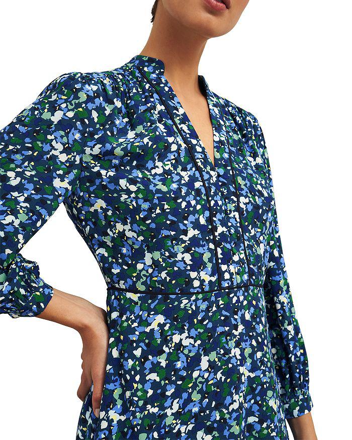 HOBBS LONDON Iris Printed Midi Dress