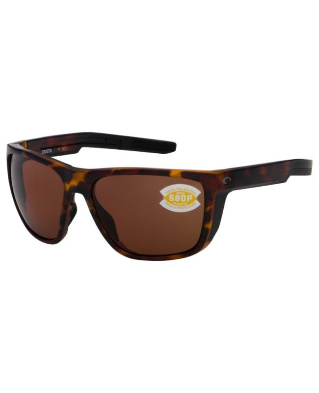 Costa Del Mar Costa Del Mar Ferg Matte Tortoise Square Nylon Unisex Sunglasses FRG 191 OCP