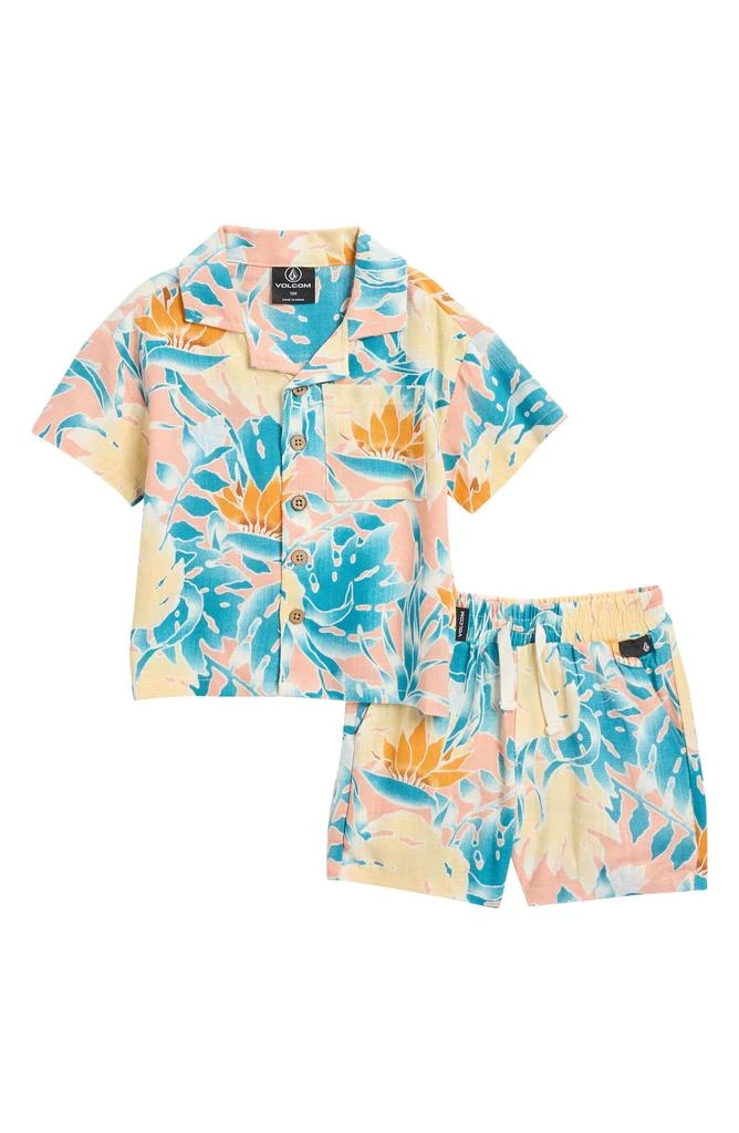 Volcom Cabana Button-Up Shirt & Shorts Set 1