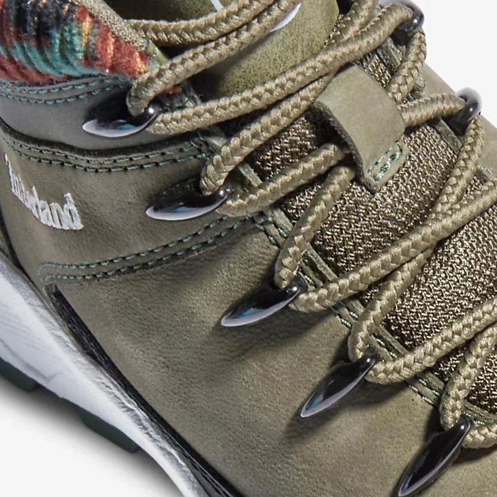 Timberland Brooklyn High Top Trainer for Youth in Dark Green 6