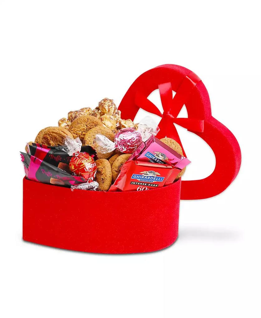 Alder Creek Gift Baskets Red Heart Shaped Box of Chocolates Gift Box, 9 Items