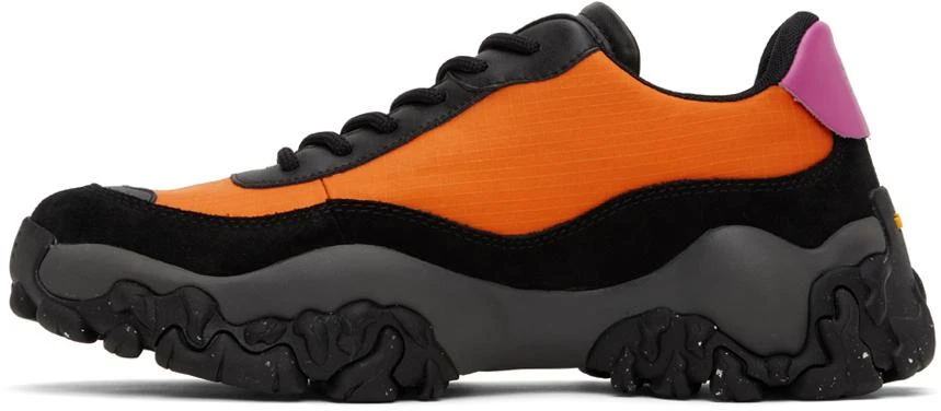 Alexander McQueen Black & Orange L11 Crimp Sneakers 3
