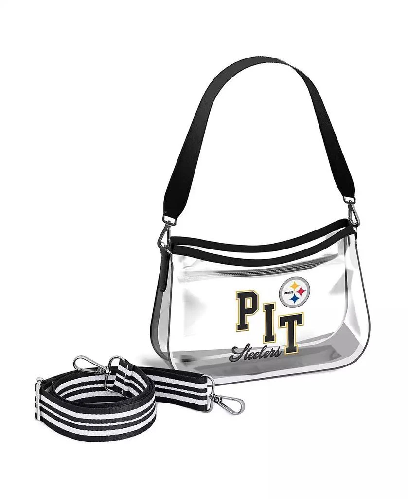WEAR by Erin Andrews Pittsburgh Steelers Clear Stadium Mini Purse 1