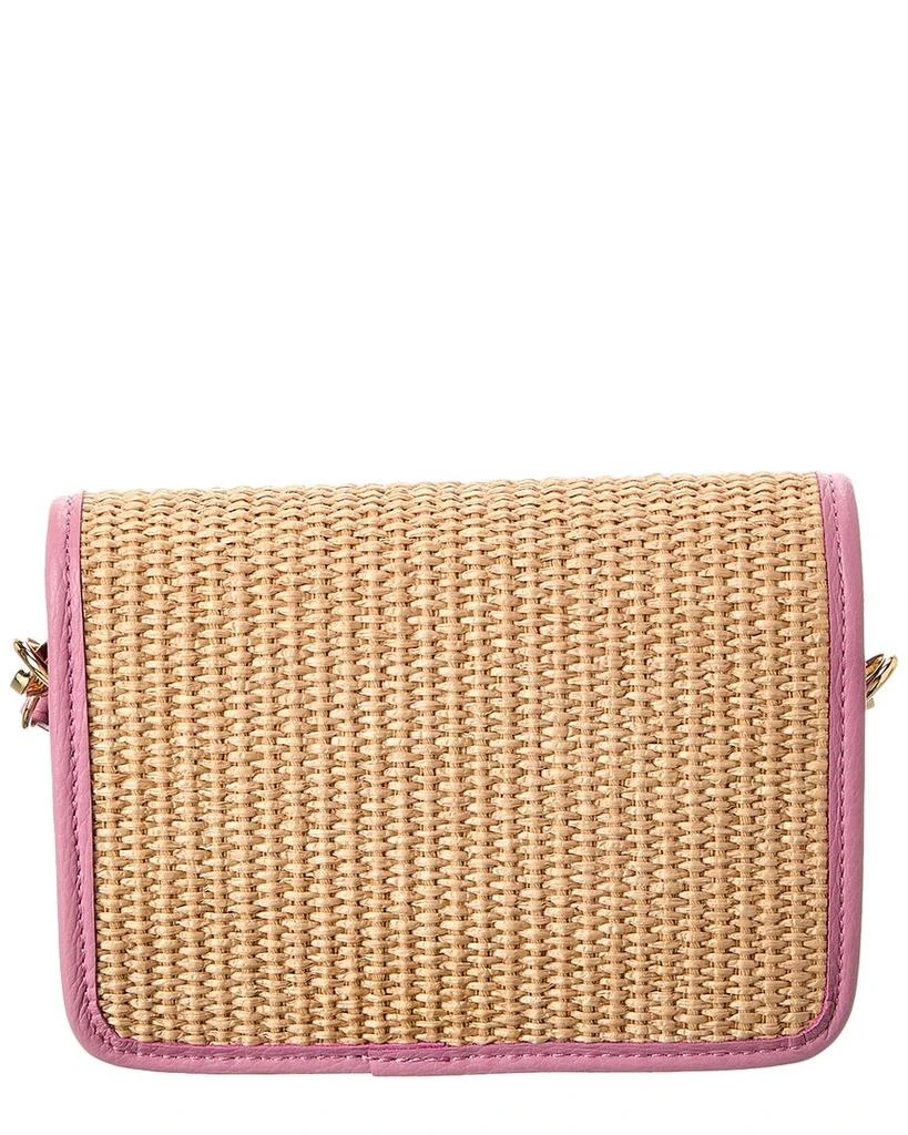 Persaman New York Eva Straw & Leather Crossbody 2