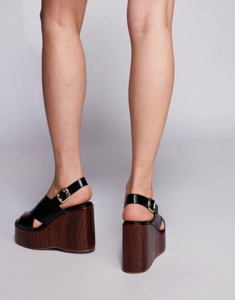 Public Desire Public Desire Tamanco mule sandals in black 4