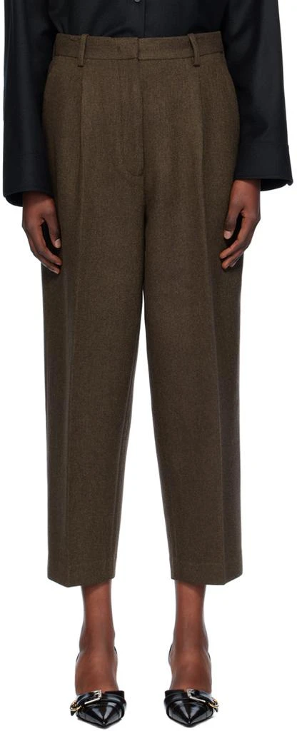 Helmut Lang Brown Zoot Trousers 1