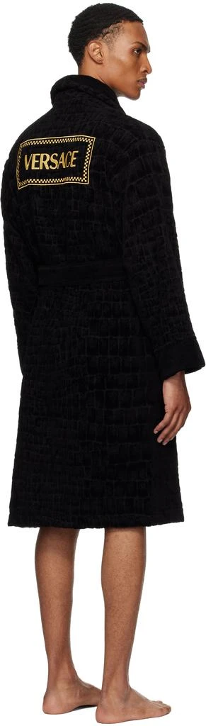 Versace Black Icon Bathrobe 3