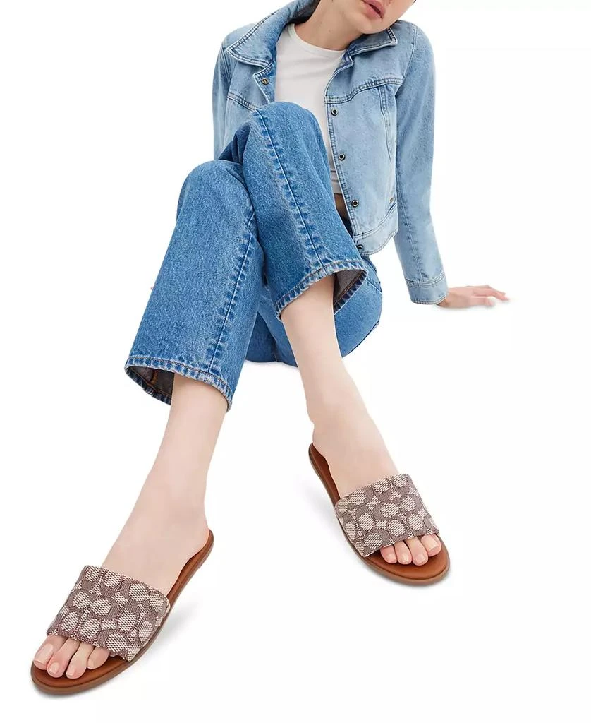 Coach Holly Signature Jacquard Slip-On Slides 6