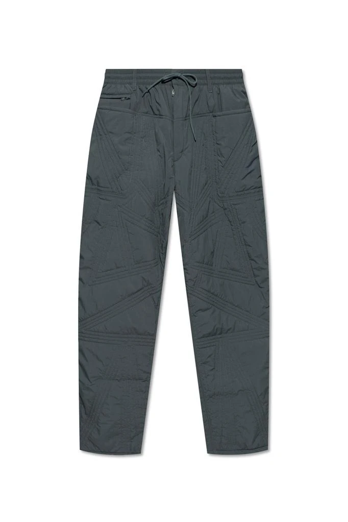 Y-3 Y-3 Quilted Drawstring-Waist Straight-Leg Trousers 1