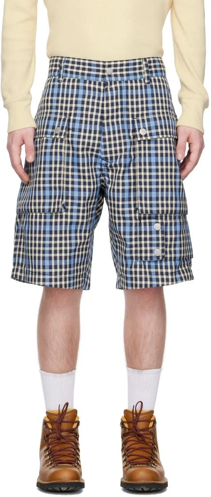 Nigel Cabourn Blue 4 Tool Shorts 1