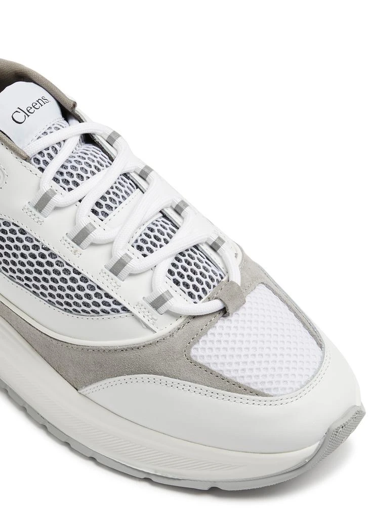 CLEENS Essential Runner EVO panelled leather sneakers 4