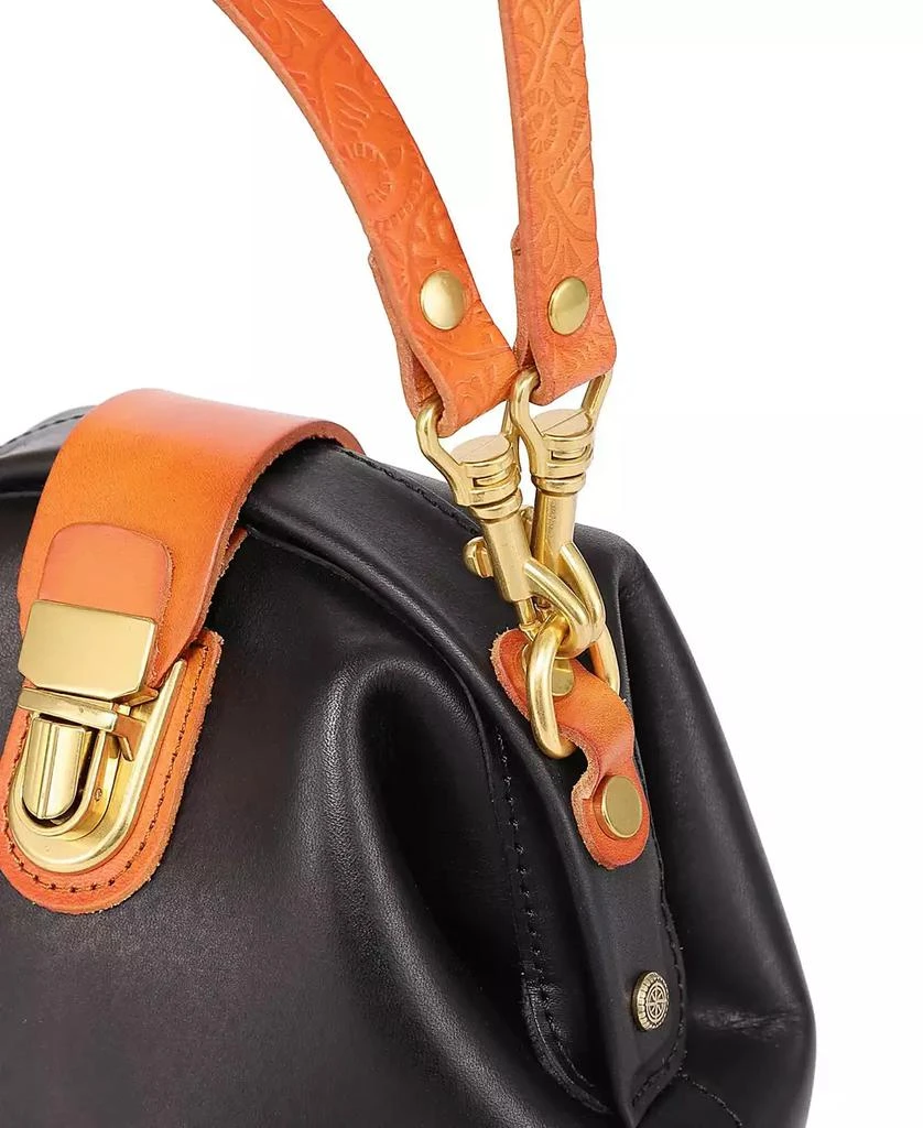 OLD TREND Women's Genuine Leather Doctor Bucket Crossbody Convertible Bag 12