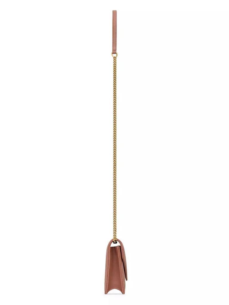 Yves Saint Laurent Cassandre Envelope Chain Wallet in Lambskin 4