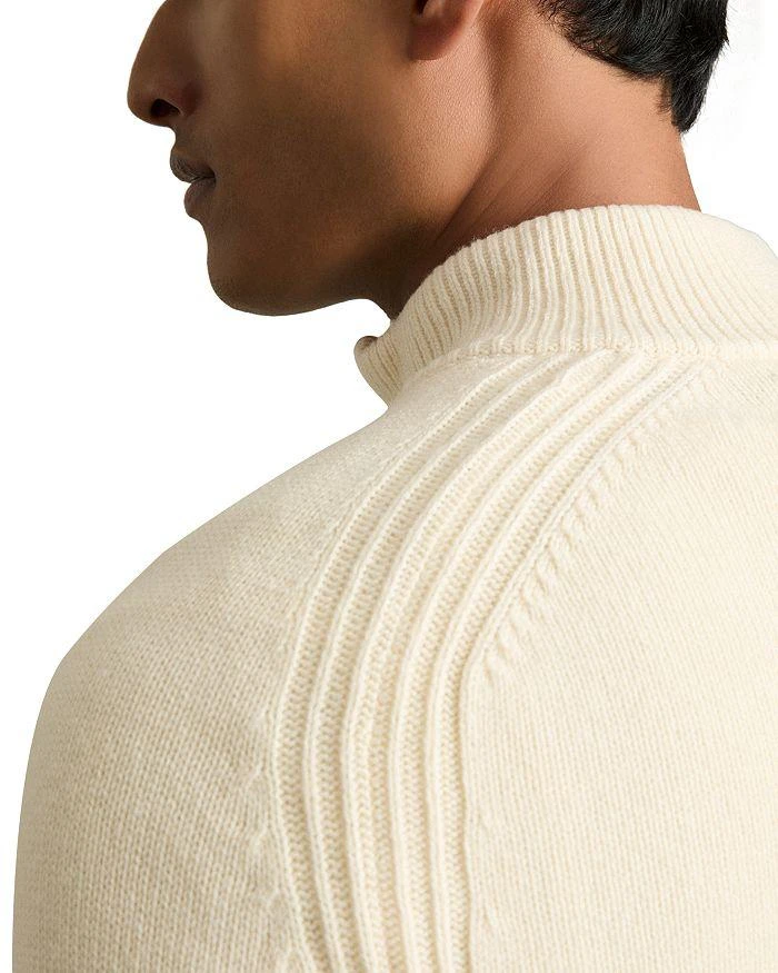 REISS Roberts Wool & Nylon Seam Detail Regular Fit Half Zip Sweater 4