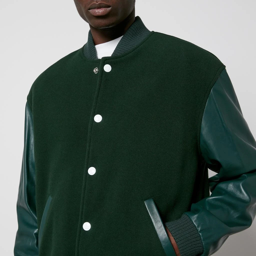 Marni Felt and Leather Bomber Jacket 4