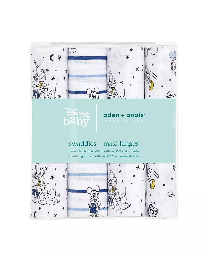 aden + anais Mickey Stargazer Swaddle Blankets, Pack of 4