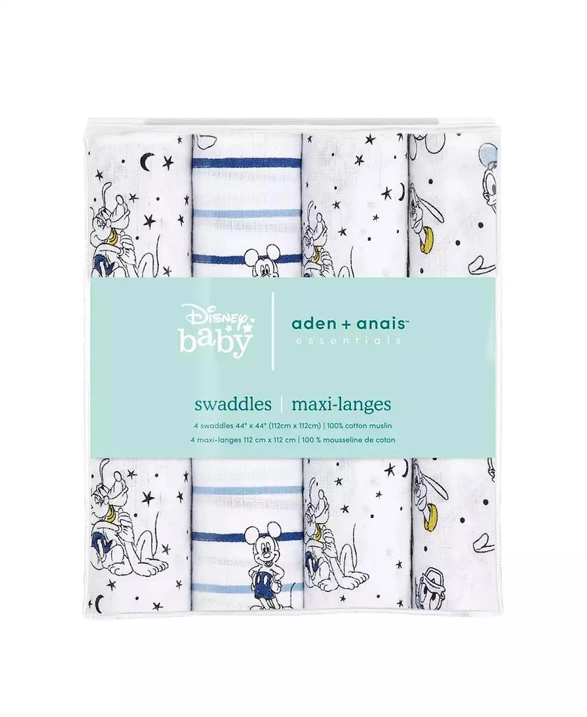 aden + anais Mickey Stargazer Swaddle Blankets, Pack of 4 2