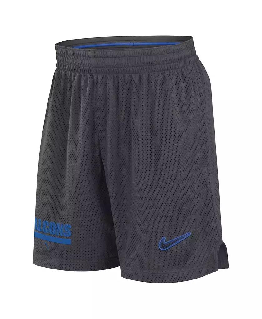 NIKE Men's Charcoal Air Force Falcons 2024 Sideline Mesh Shorts