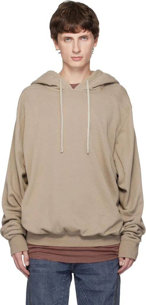 Rick Owens Taupe Concordians Oversized Hoodie 1