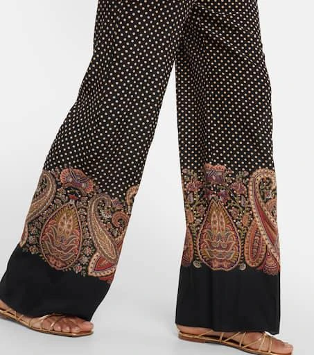 ETRO Velvet wide-leg pants 5