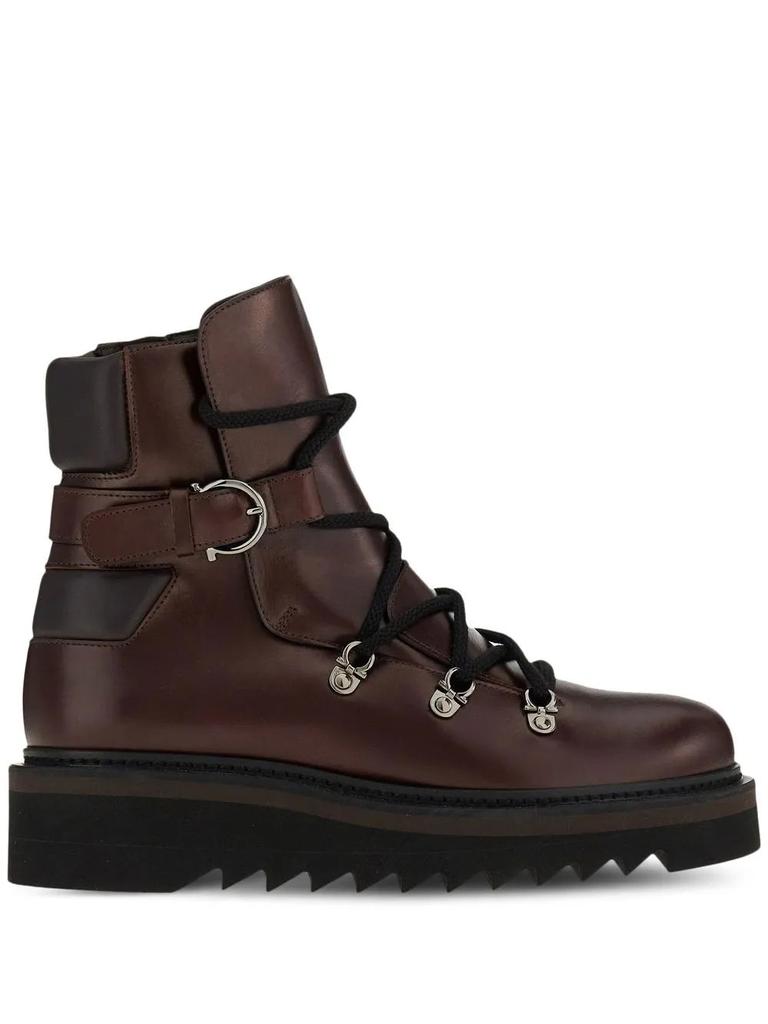 Salvatore Ferragamo Ferragamo Elimo Lace-Up Boots