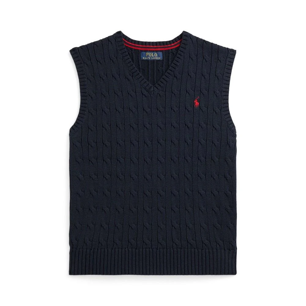 Polo Ralph Lauren Big Boys Cable- Knit Sweater Vest 2