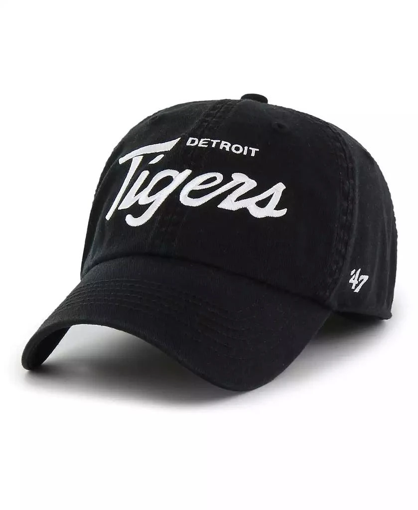 47 Brand Men's Black Detroit Tigers Crosstown Classic Franchise Fitted Hat 1