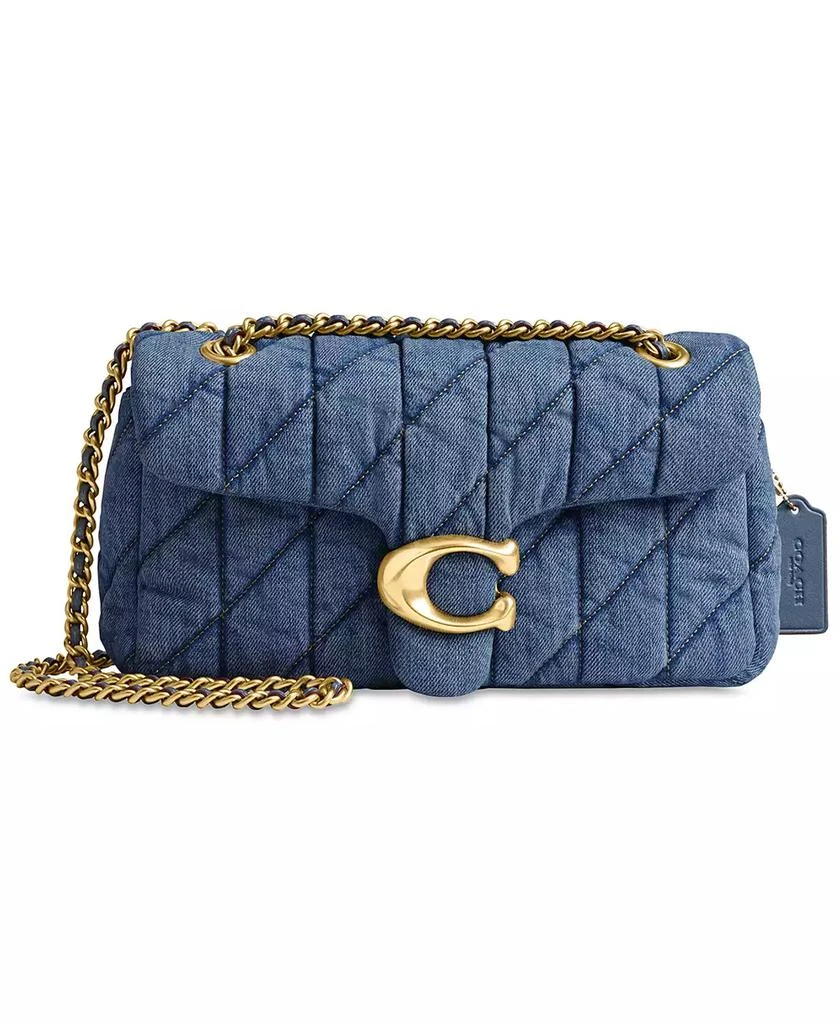 Coach Small Tabby Denim Shoulder Bag 26 with Quilting 4