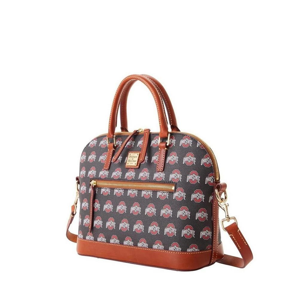 Dooney & Bourke Women's Ohio State Buckeyes Signature Zip Satchel Purse 1