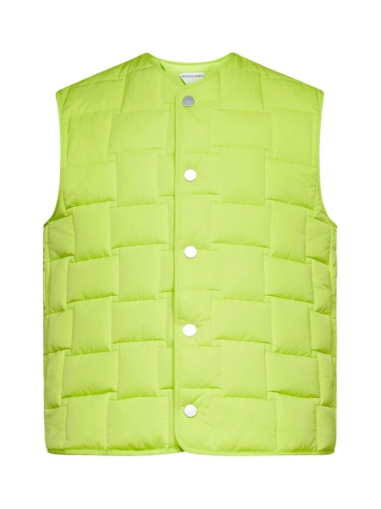 Bottega Veneta Bottega Veneta Buttoned V-Neck Padded Vest 1