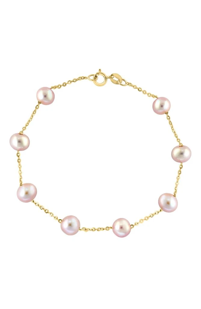 Effy 14K Rose Gold Pink Freshwater Pearl Bracelet 1