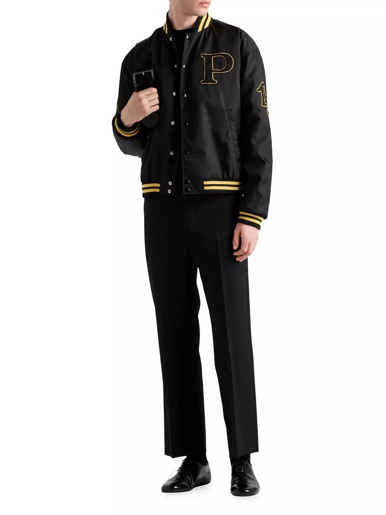 Prada Re-Nylon Bomber Jacket with Patch 2