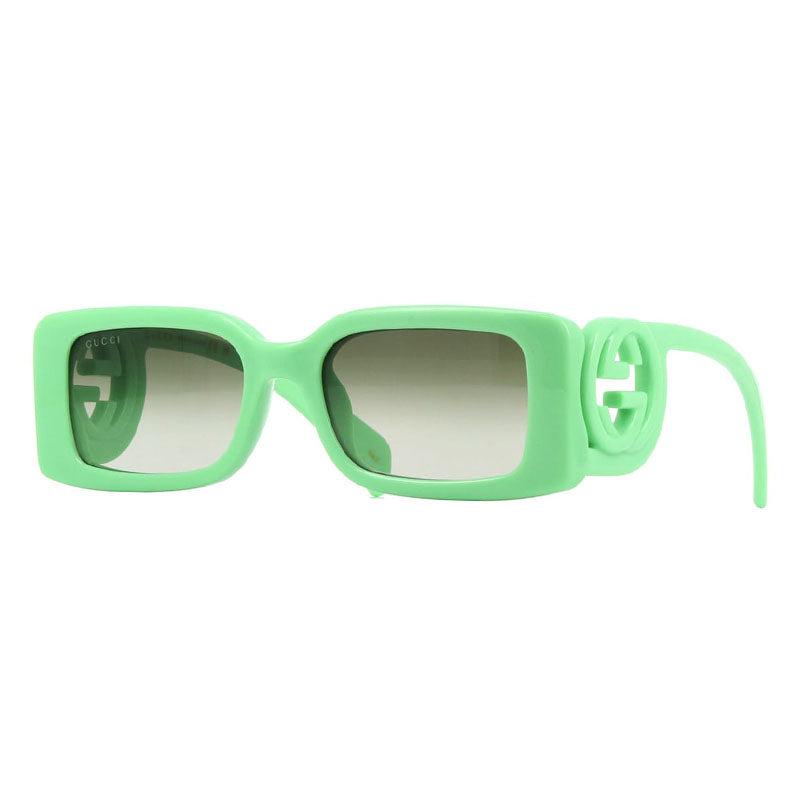 Gucci Gucci Square Full Rim, with a Green frame and Green Gradient lens.