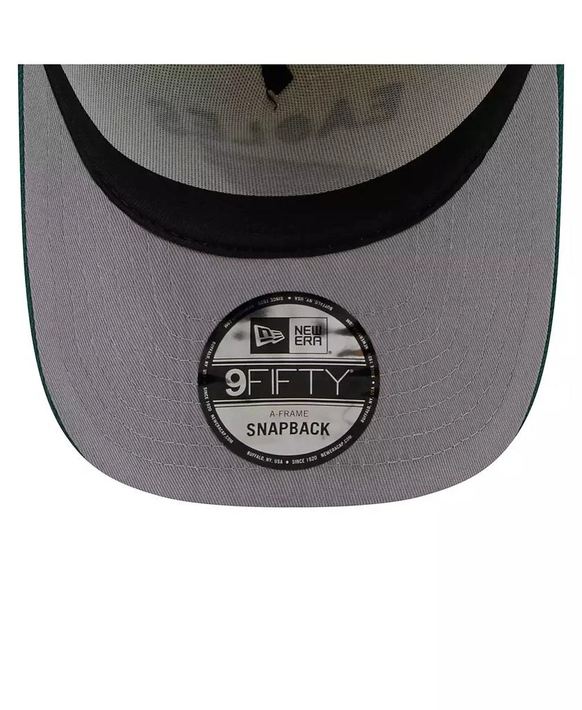 New Era Men's Cream/Green Philadelphia Eagles 2025 NFL Draft A-Frame 9FIFTY Snapback Hat 2