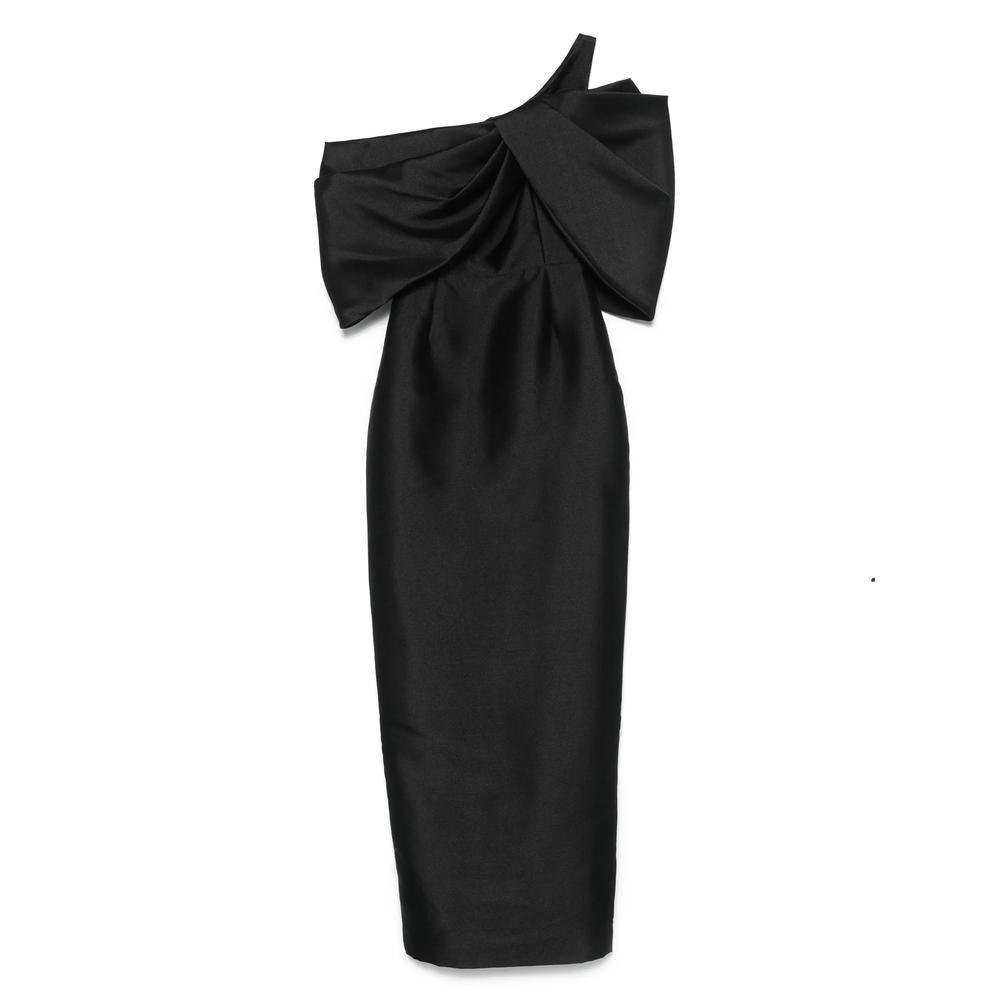 SOLACE LONDON Davina Maxi Dress In Black - Dresses & Skirts