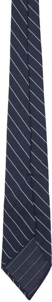 RRL Navy & White Grenadine Tie 2