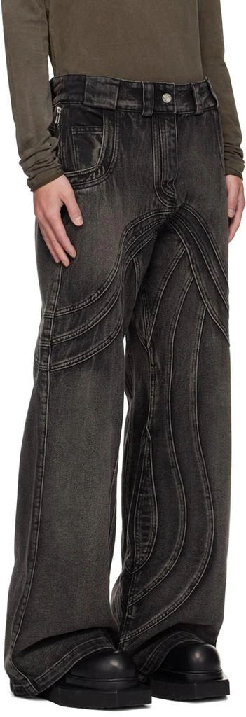 NO/FAITH STUDIOS Black Wave Jeans 2