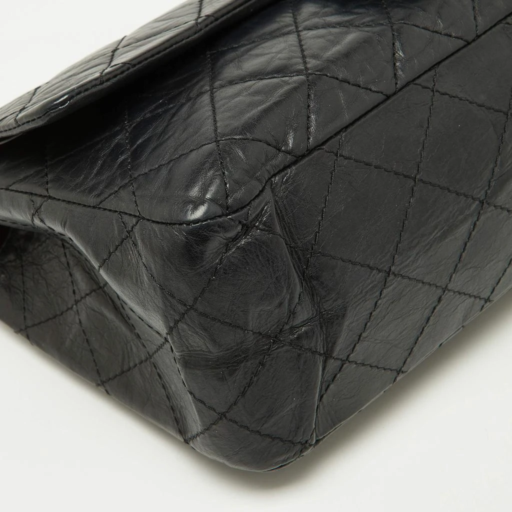Chanel Chanel Black Quilted Aged Leather Reissue 2.55 Classic 227 Flap Bag 13